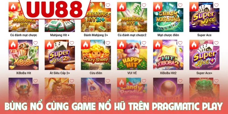 Nổ Hũ 1 Bùng nổ cùng game nổ hũ UU88 trên Pragmatic Play