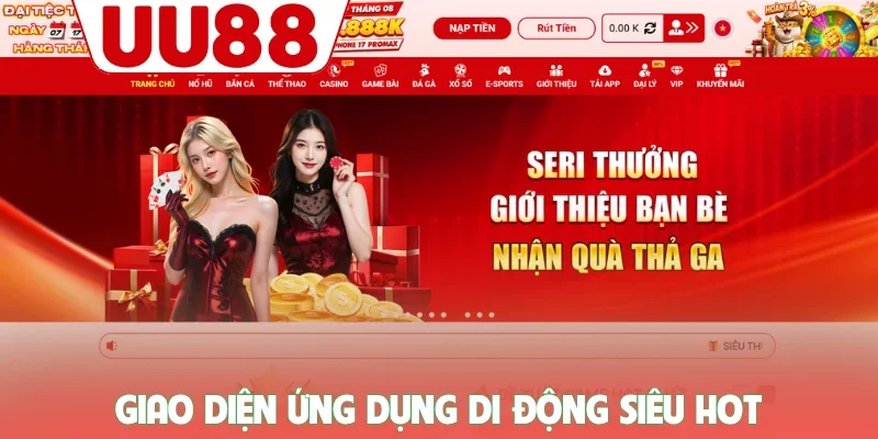 UU88 Là Gì - Những Điểm Nhấn Tạo Nên Thương Hiệu Lớn Mạnh 3 Giao diện ứng dụng di động siêu hot