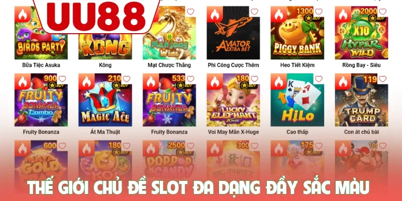 Nổ Hũ 2 Thế giới chủ đề slot đa dạng đầy sắc màu